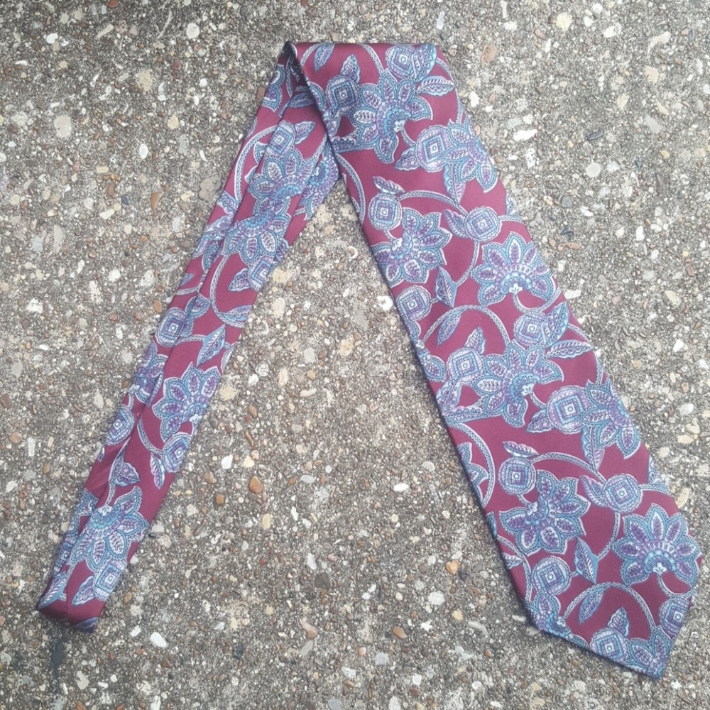 Christian Dior Monsieur Silk Tie Maroon Purple